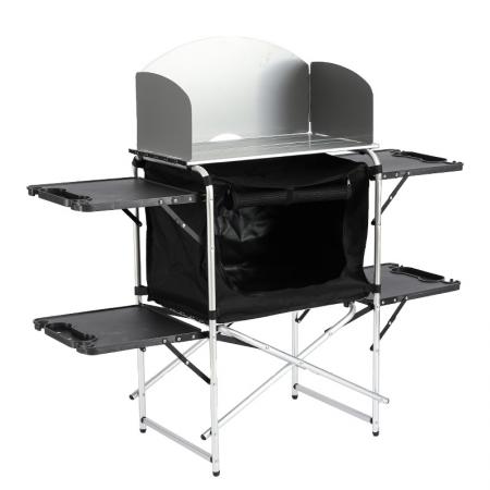 Mesa plegable portátil de aluminio para acampar, multifuncional, IGT, mesa de comedor de cocina móvil 