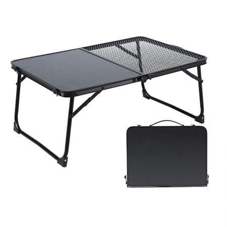Mesa de camping ultraligera de malla portátil para jardín y exterior, mesa plegable de aluminio IGT 