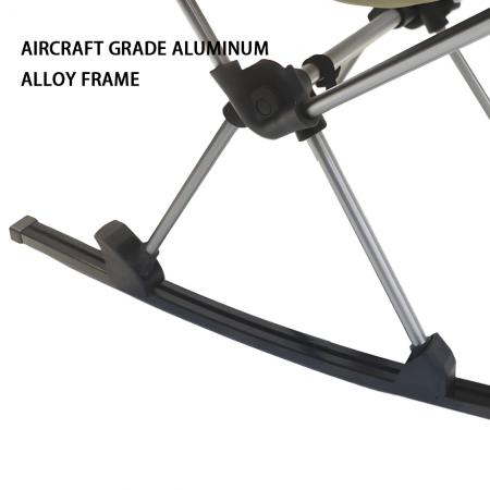 Juego de dos sillas de camping Feistel con mecedoras y accesorios