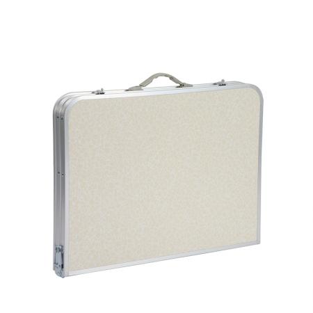 Mesa de camping portátil de aleación de aluminio con altura ajustable, multifuncional, para exteriores, playa y barbacoa. 