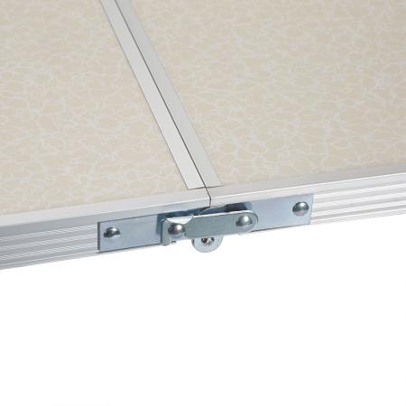 Mesa de camping portátil de aleación de aluminio con altura ajustable, multifuncional, para exteriores, playa y barbacoa. 