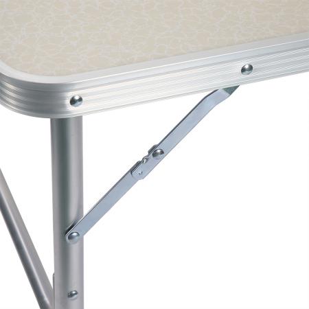 Mesa de camping portátil de aleación de aluminio con altura ajustable, multifuncional, para exteriores, playa y barbacoa. 