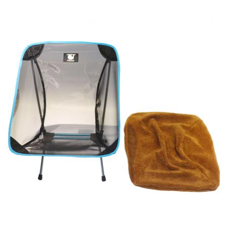 Funda de silla de lana gruesa y cálida para invierno, para senderismo, picnic, silla lunar, funda plegable de alta calidad para acampar al aire libre. 