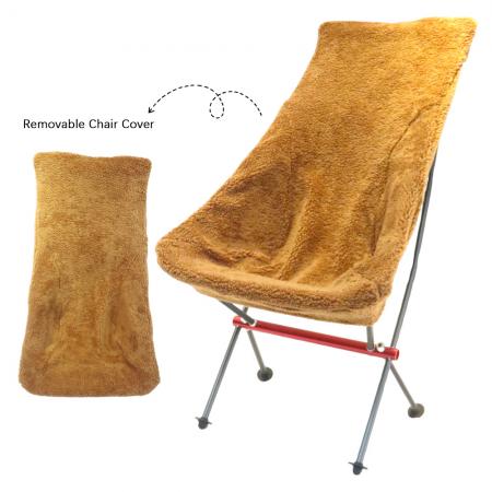 Calentador de silla de camping de forro polar con funda desmontable 