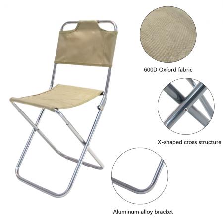 Silla plegable ultraligera de aleación de aluminio para acampar, portátil, de diseño moderno, para niños, para jardín Mazar, silla de exterior 