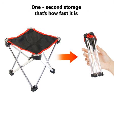 Taburete plegable de aluminio, ligero y económico, de estilo francés, para jardín, picnic y camping. 