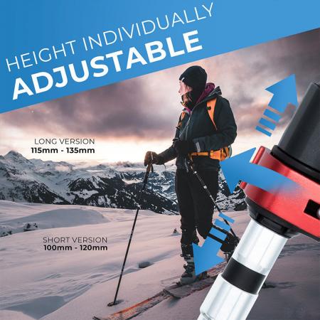 Bastones plegables ligeros de aluminio 7075 para senderismo con empuñaduras de corcho para adultos y niños 