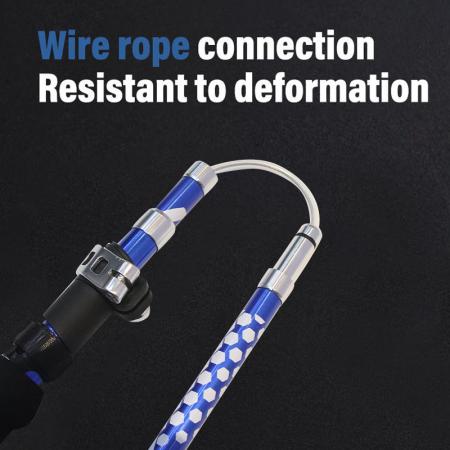 Bastón de trekking plegable de cinco secciones, ultraligero, de aleación de aluminio 7075 con bloqueo exterior, para exteriores 