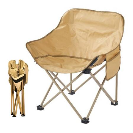 Silla plegable portátil para camping, pesca y playa con logotipo de color personalizado. 