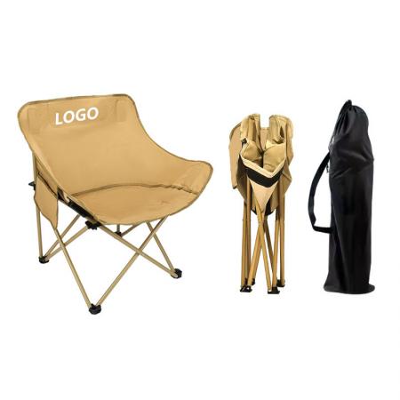 Silla plegable portátil para camping, pesca y playa con logotipo de color personalizado. 