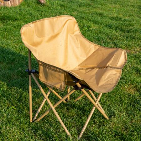 Silla plegable portátil para camping, pesca y playa con logotipo de color personalizado. 