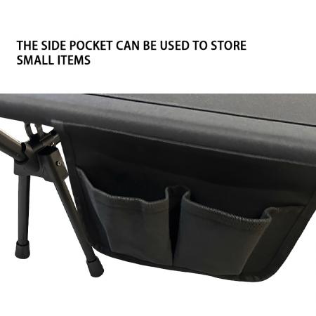 Cama de camping individual plegable portátil para exteriores con estructura de metal de aleación de aluminio ultraligera 