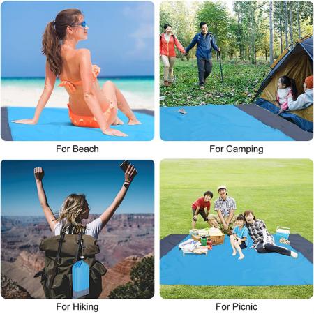 Esterilla de playa impermeable, esterilla portátil para picnic al aire libre, mantas para el suelo del camping 
