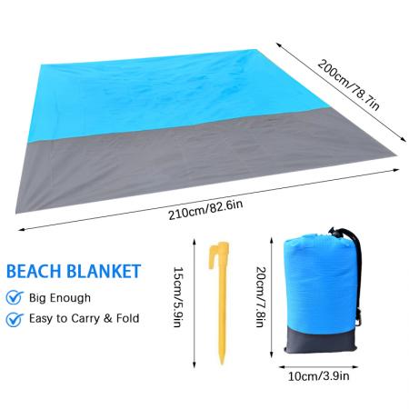 Esterilla de playa impermeable, esterilla portátil para picnic al aire libre, mantas para el suelo del camping 