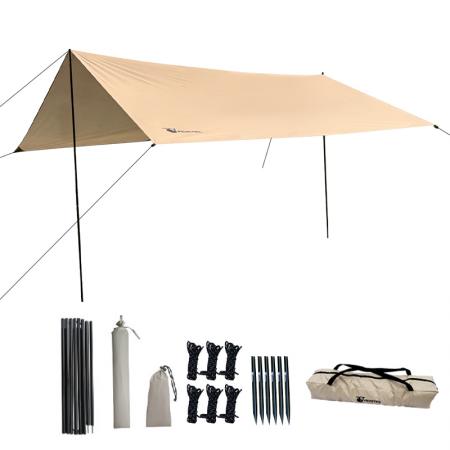 Tienda de campaña portátil, resistente e impermeable para senderismo, pesca y viajes al aire libre. Fácil de montar. Toldo parasol y refugio.