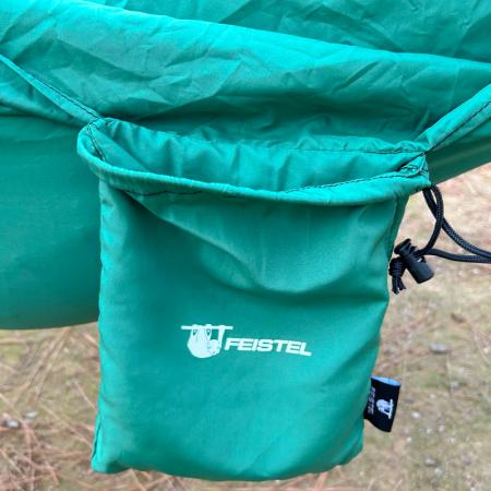 Hamaca portátil de tela de nailon resistente para 1-2 personas, ideal para acampar al aire libre y practicar senderismo. 