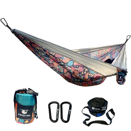 Hamaca doble portátil ultraligera y súper grande para relajarse, fabricada por un fabricante especializado. 