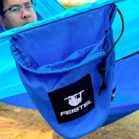 Hamaca de nailon resistente y duradera, antideslizante, de tela de paracaídas, para camping y senderismo, con capacidad para 200 kg.