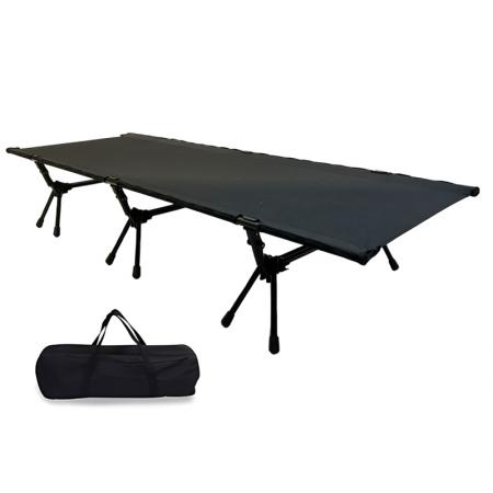 Cama individual plegable ultraligera de aleación de aluminio para exteriores, estilo Oxford moderno, portátil, para camping. 