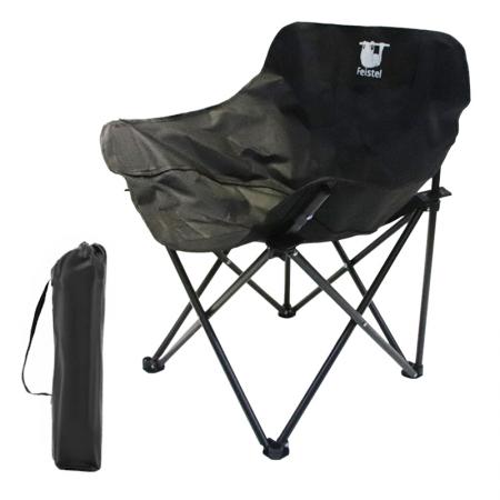 Silla plegable pequeña de camping, silla plegable de playa de acero al carbono