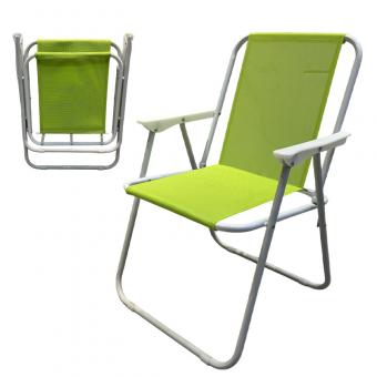 Silla de playa/camping con diseño de red de acero al carbono