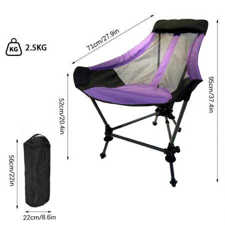Silla de exterior ultraligera de aleación de aluminio, portátil, para pesca, playa y camping. Silla plegable fácil de usar. 