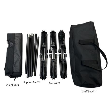 Cama individual plegable ultraligera de aleación de aluminio para exteriores, estilo Oxford moderno, portátil, para camping. 