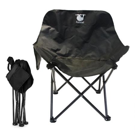 Silla plegable pequeña de camping, silla plegable de playa de acero al carbono