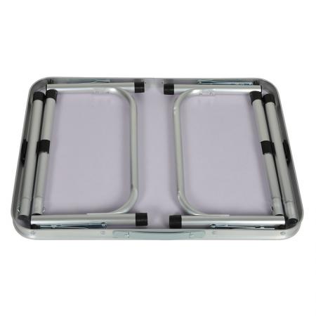 Mesa plegable de aluminio portátil, ligera y ajustable para exteriores 