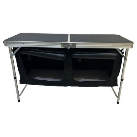 Mesa de cocina plegable portátil para exteriores, fácil de instalar, para camping y picnic. 