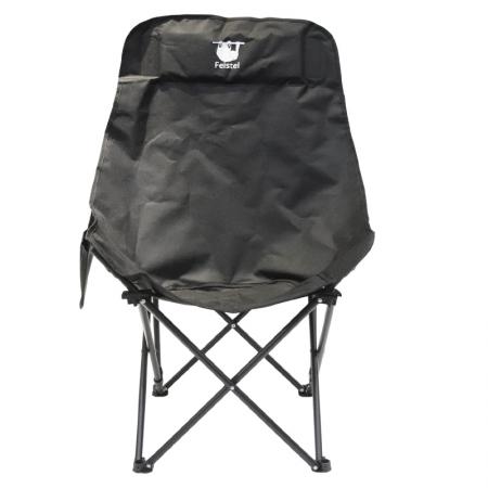 Silla de camping plegable grande con respaldo alto, cómoda y cómoda para exteriores.