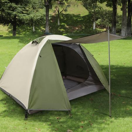 Tienda de campaña de doble capa para cuatro estaciones, totalmente automática, con protección solar para exteriores.