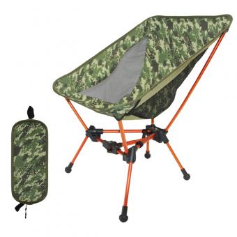 Silla de camping ligera tipo luna para picnic, pesca y picnic.