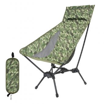 Silla plegable ultraligera de respaldo alto