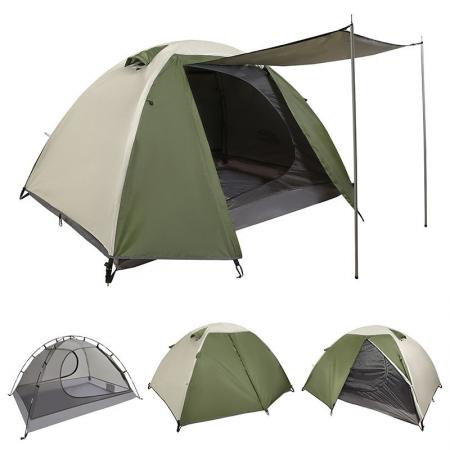 Tienda de campaña de doble capa para cuatro estaciones, totalmente automática, con protección solar para exteriores.