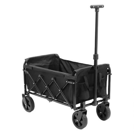 Carro plegable utilitario de alta resistencia con estructura de acero inoxidable para jardín, fabricado por OEM y personalizado.