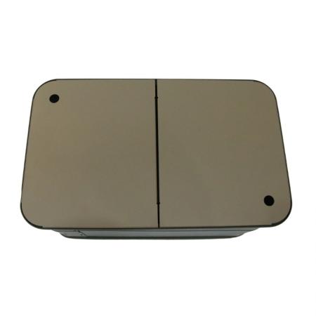 Caja de almacenamiento de aluminio de gran capacidad, apilable y abierta, para camping, OEM, impermeable, para viajes al aire libre, para coche. 