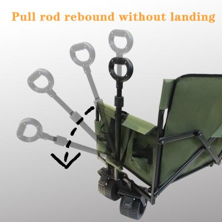 Carro plegable utilitario de gran capacidad, resistente y plegable, ideal para la playa. 