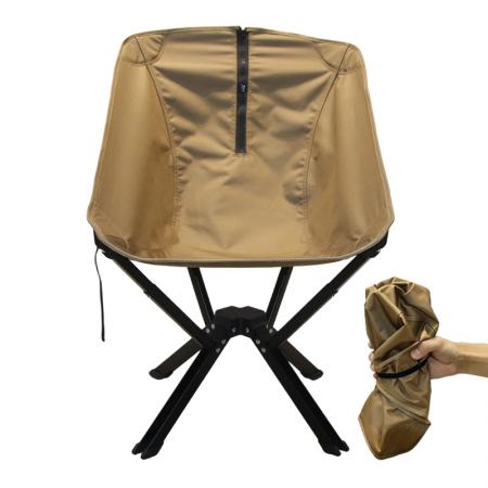 Silla de camping plegable ultraligera, compacta y portátil de aluminio para viajes al aire libre, apertura rápida y para viajes.