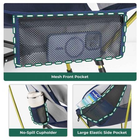 Silla de exterior tipo X con respaldo alto, aleación de aluminio 7075, color personalizable, precio de fábrica. 