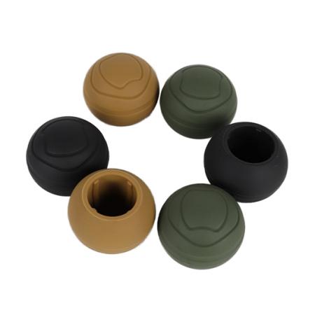 Base esférica de silicona antideslizante personalizada para silla de camping. Almohadilla resistente al desgaste para los pies. 