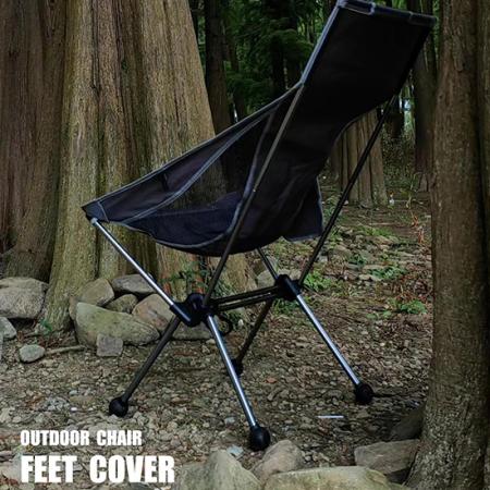 Base esférica de silicona antideslizante personalizada para silla de camping. Almohadilla resistente al desgaste para los pies. 