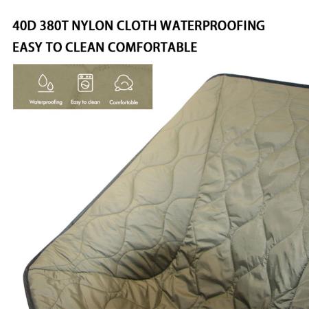 Funda moderna para silla de camping de exterior, suave, gruesa, cálida y ecológica para invierno. 