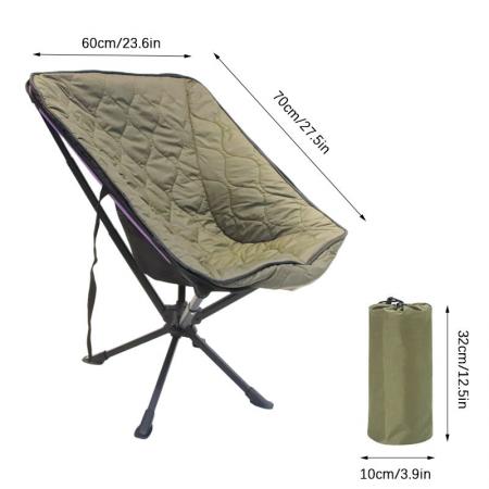 Funda moderna para silla de camping de exterior, suave, gruesa, cálida y ecológica para invierno. 