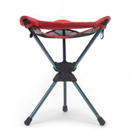 Silla/taburete de camping portátil, ligero, de aluminio y fabricado en tela Oxford 600D, con giro de 360°, compacto y ligero, ideal para exteriores. 