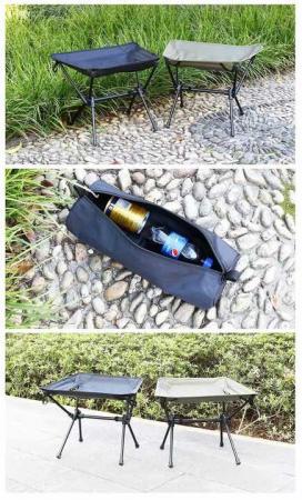 Taburete/silla de camping mini ultraligero y portátil de aleación de aluminio para picnic, senderismo y pesca al aire libre (venta al por mayor) 