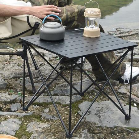 Mesas plegables ultraligeras para exteriores con bolsa de transporte para camping.