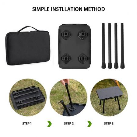 Taburete plegable ultraligero de aluminio para pesca y exteriores. Mini taburete plegable para camping. 