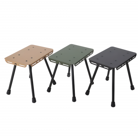 Taburete plegable ultraligero de aluminio para pesca y exteriores. Mini taburete plegable para camping. 