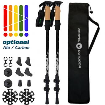 Bastón de trekking telescópico de venta directa de fábrica